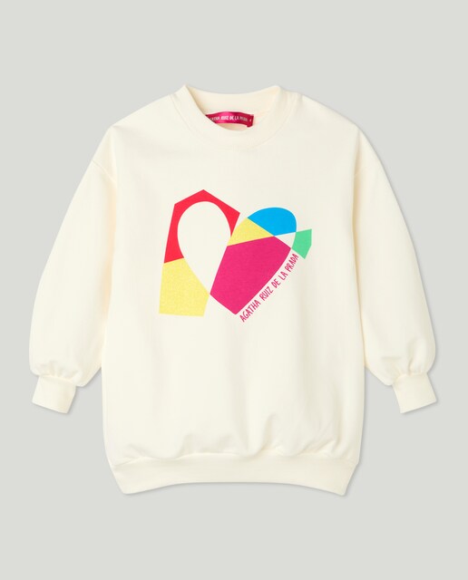 Imagen 0 de Sudadera corazón para niña