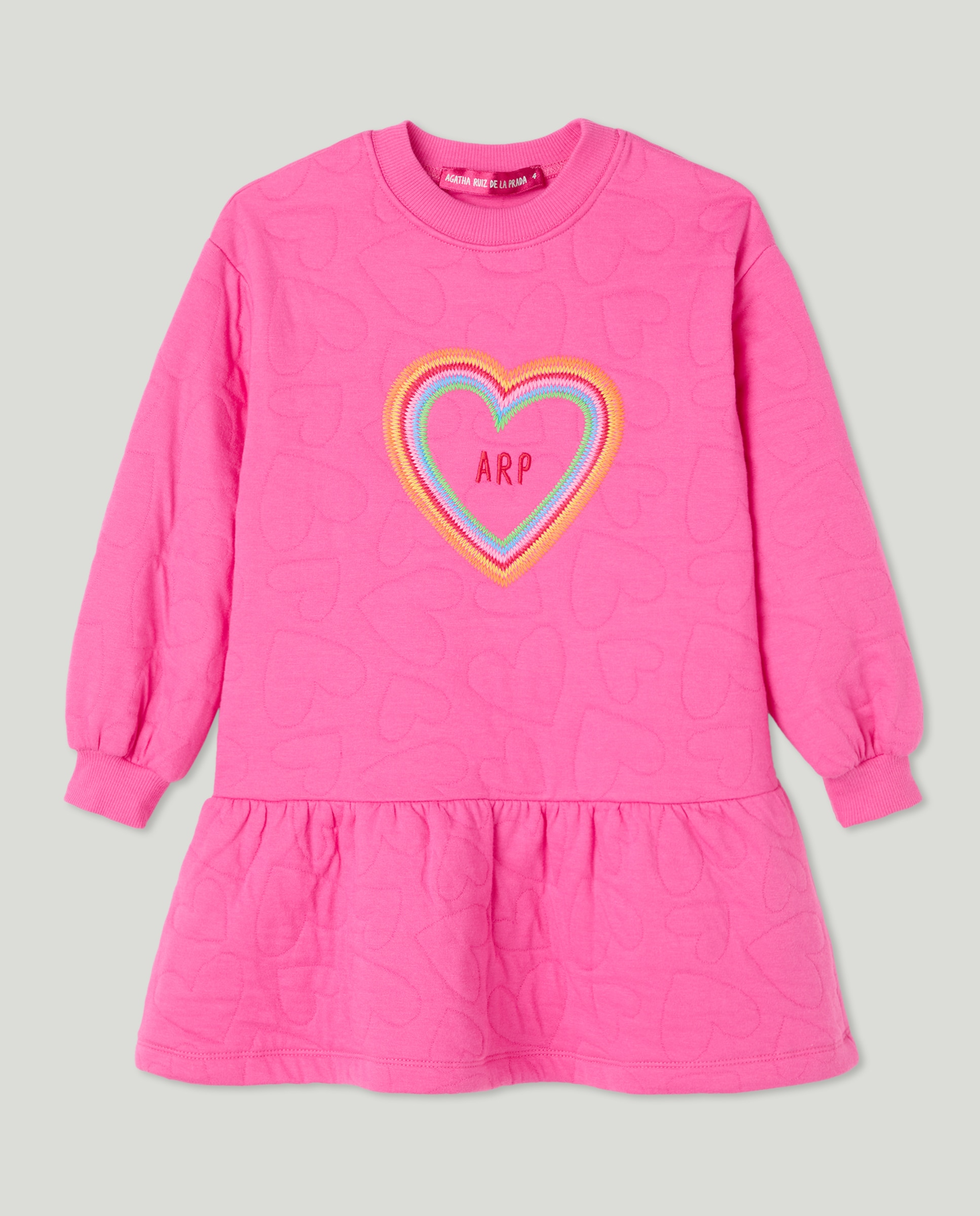 Imagen 0 de Vestido de niña con corazón bordado