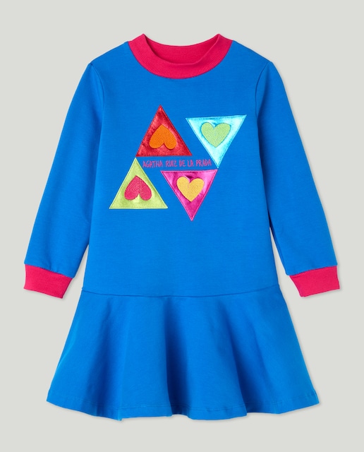 Imagen 0 de Vestido corazones de niña