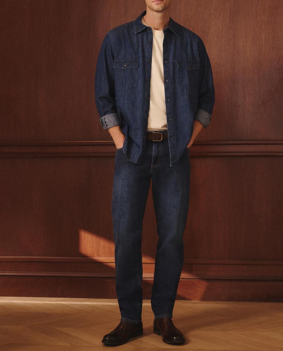Imagen 0 de Pantalón vaquero de hombre regular stretch.