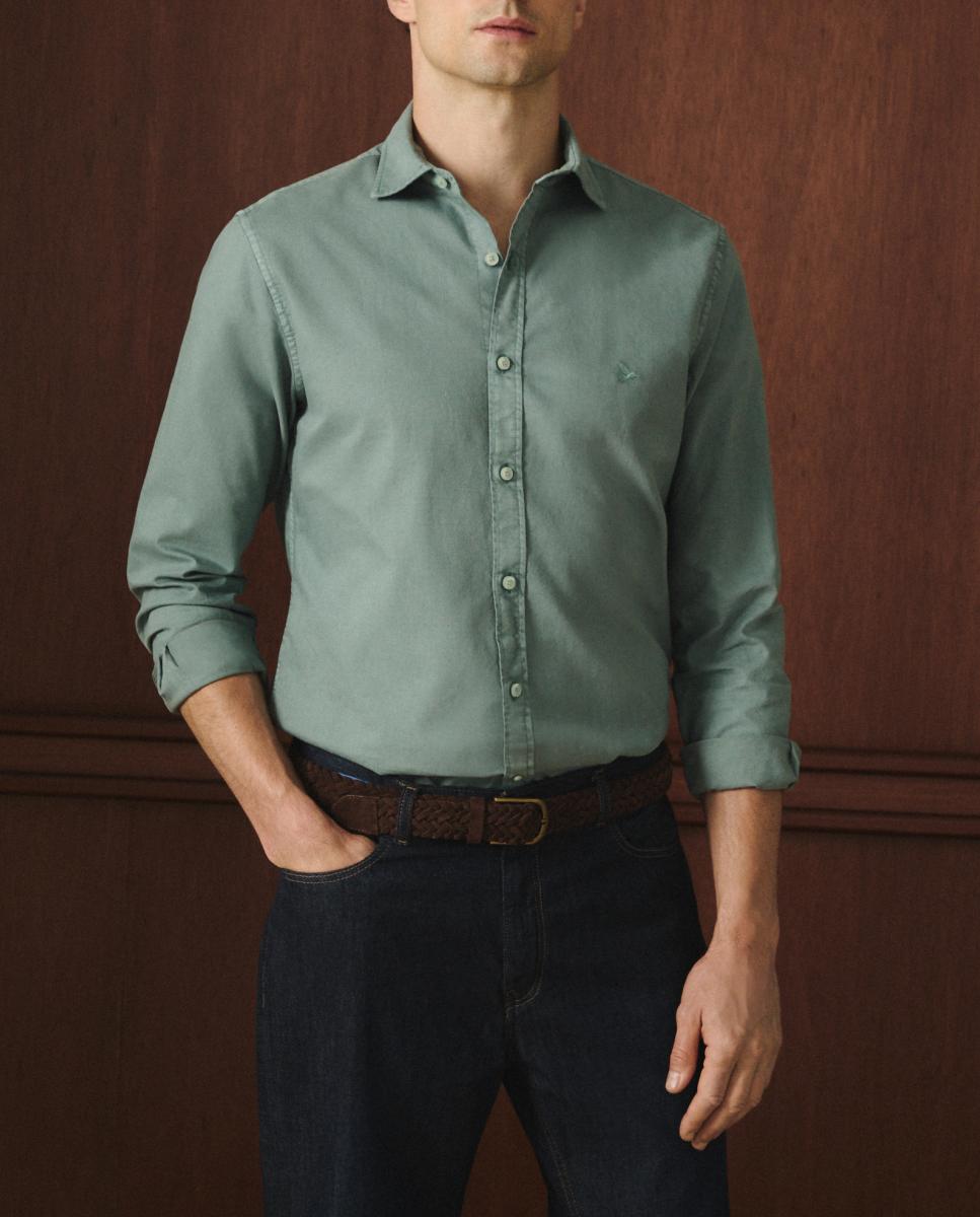 Imagen 0 de Camisa oxford color de hombre.