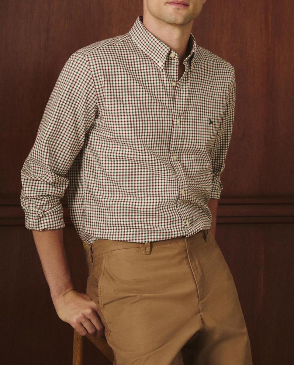 Imagen 0 de Camisa cuadros twill de hombre.