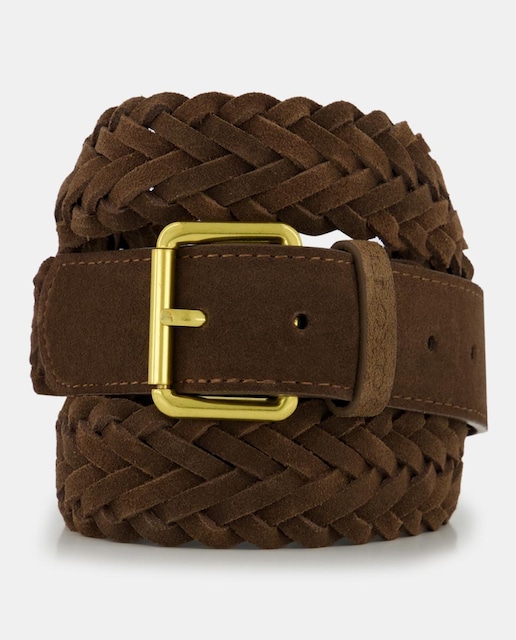 Imagen 0 de Cinturón de piel trenzada de hombre