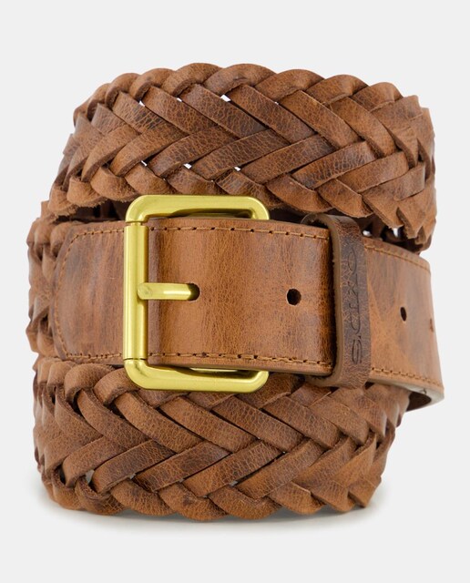 Imagen 0 de Cinturón de piel trenzada de hombre