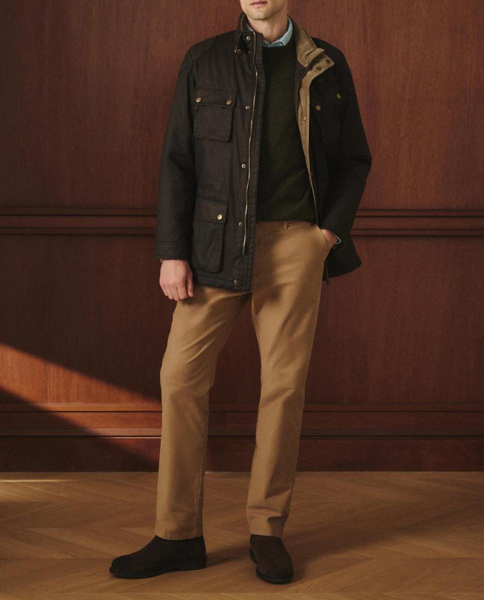 Imagen 0 de Parka de hombre encerada multibolsillos
