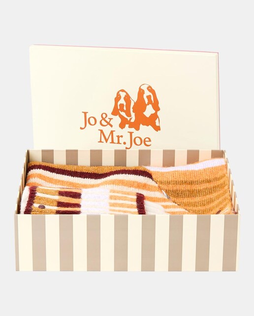 Imagen 0 de Conjunto bufanda pico y guantes de rayas multicolor