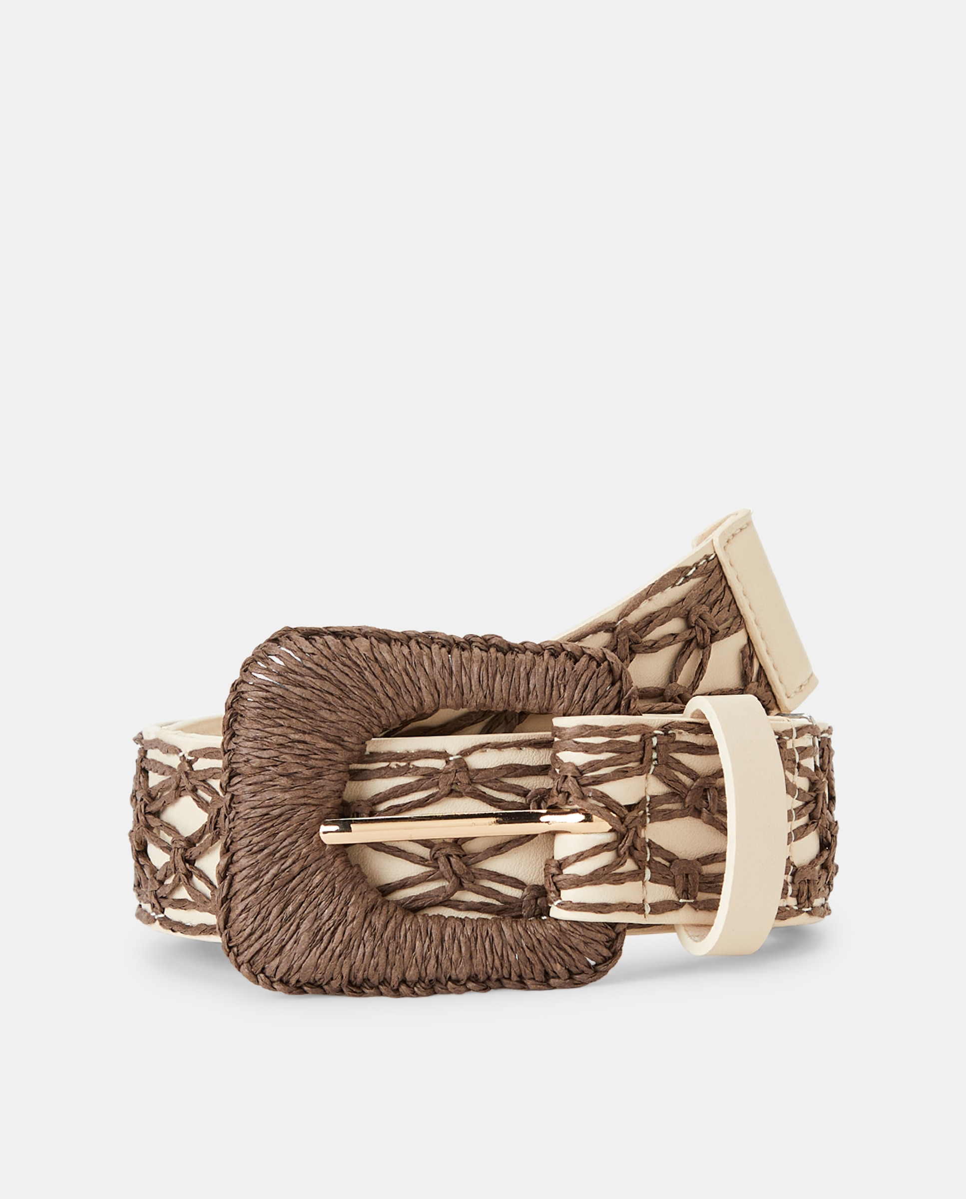 Imagen 0 de Cinturón de mujer con detalle de macramé