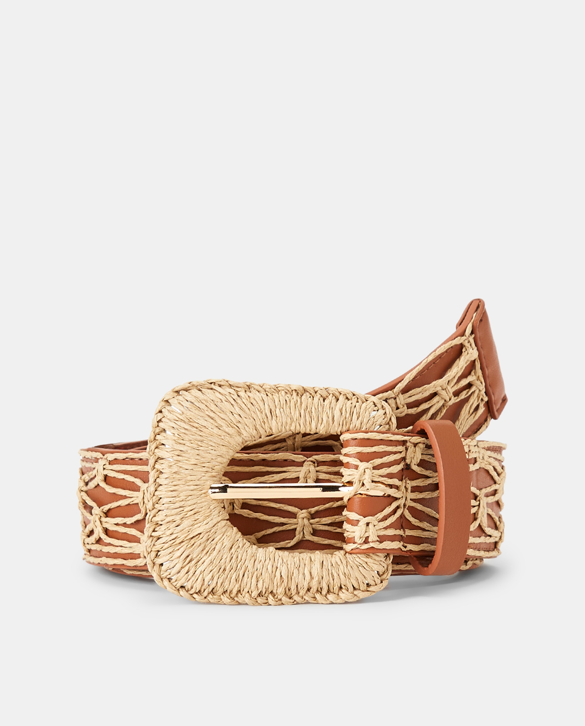 Imagen 0 de Cinturón de mujer con detalle de macramé