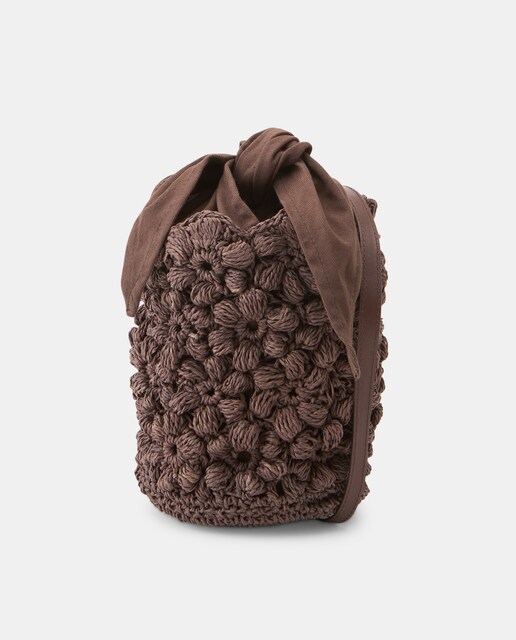 Imagen 0 de Bolso bandolera handmade crochet flores