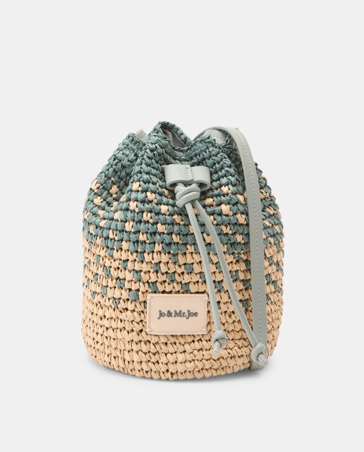 Imagen 0 de Bolso  bandolera saco bicolor