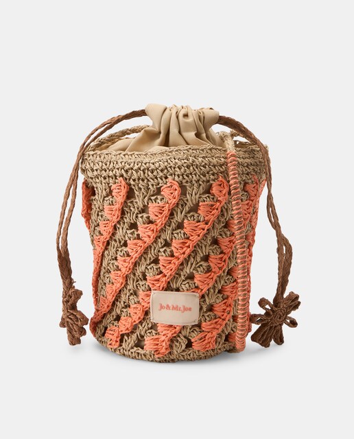 Imagen 0 de Bolso bandolera crochet bicolor