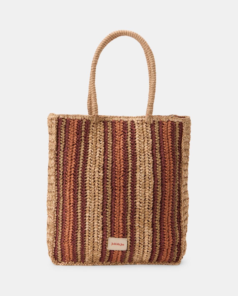 Imagen 0 de Bolso shopping rayas color