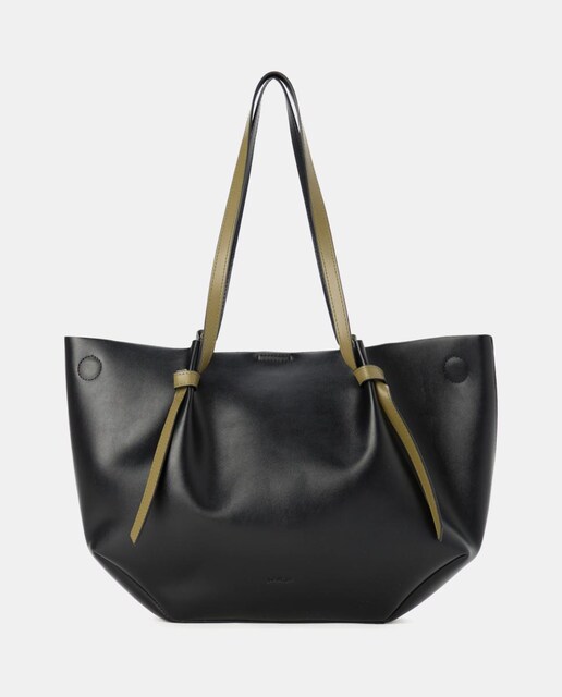 Imagen 0 de Bolso shopping trapecio bicolor