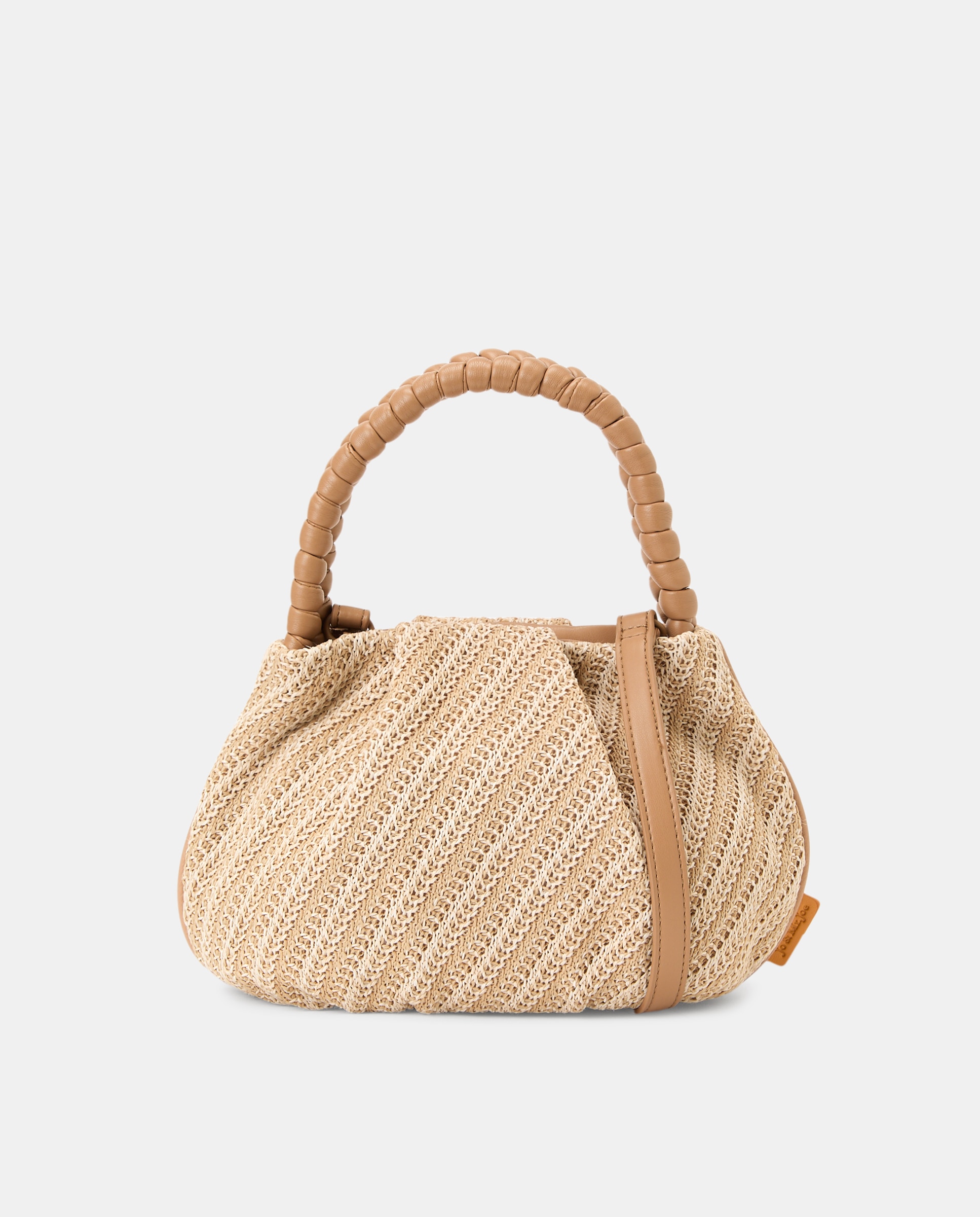 Imagen 0 de Bolso de mano raffia detalle asa
