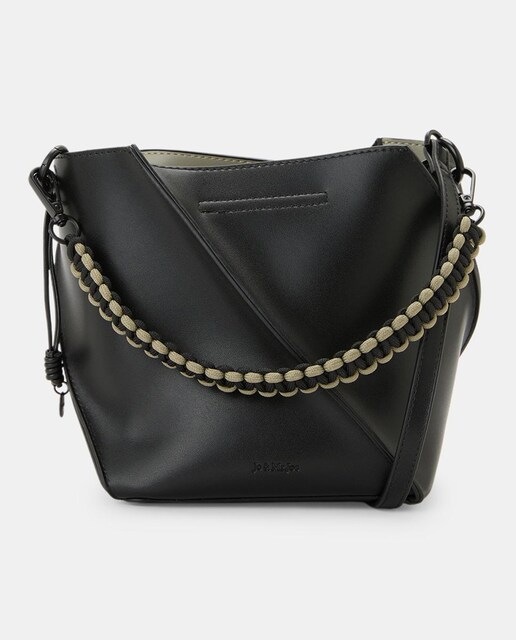 Imagen 0 de Bolso de mano detalle corte diagonal