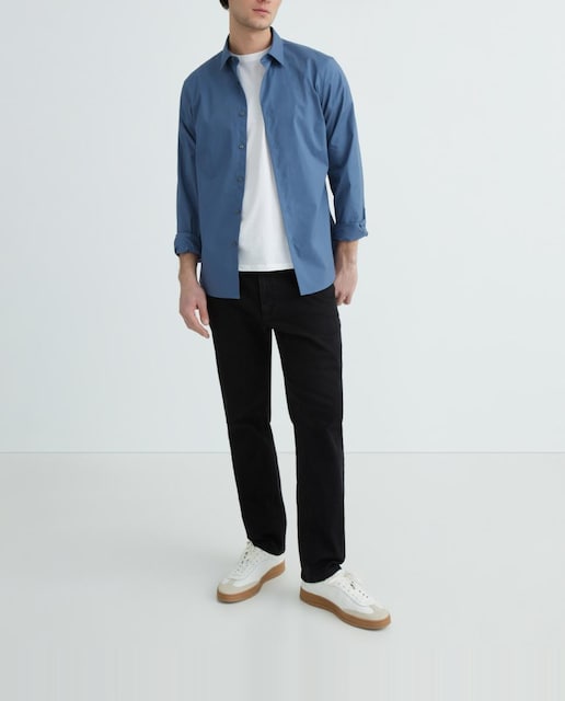 Imagen 0 de Camisa de hombre de manga larga logo al tono bordado en el pecho