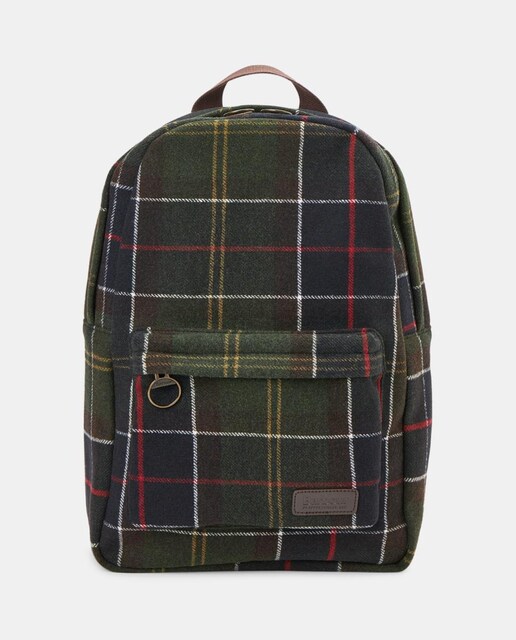 Imagen 0 de Mochila de hombre con diseño tartán y bolsillo exterior