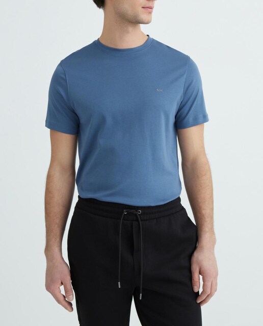 Imagen 0 de Camiseta de hombre de manga corta cuello redondo en algodón