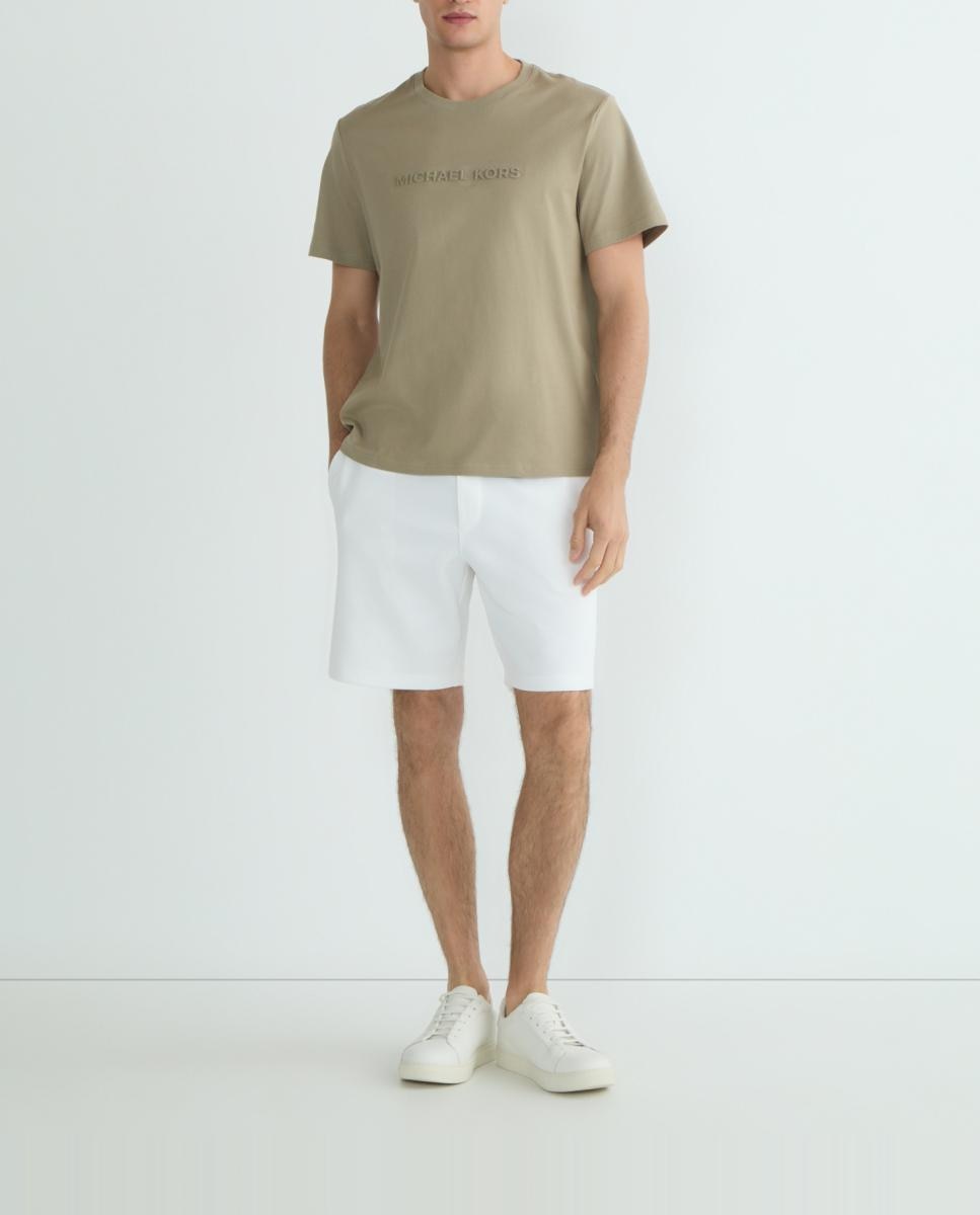 Imagen 0 de Camiseta de hombre de manga corta de algodón con logotipo con tono