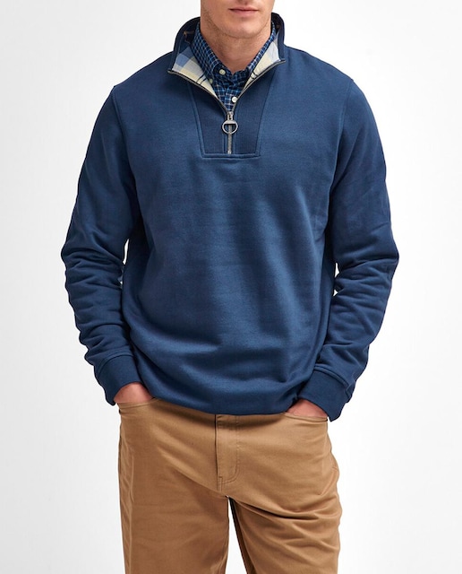 Imagen 0 de Sudadera de hombre de cuello alto con media cremallera