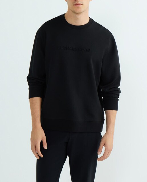 Imagen 0 de Sudadera de hombre de mezcla de algodón con logotipo con tono