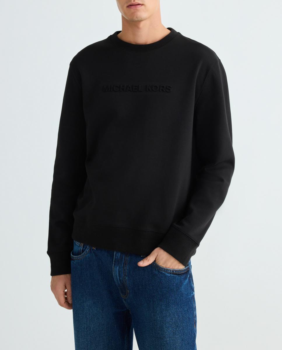 Imagen 0 de Sudadera de hombre de mezcla de algodón con logotipo con tono