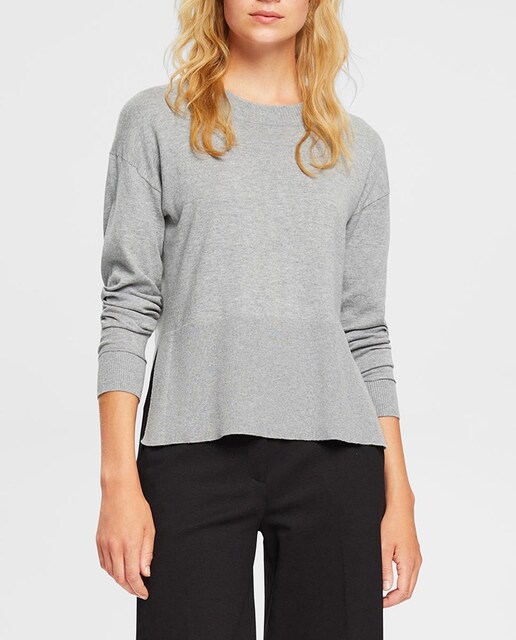 Imagen 0 de Jersey de mujer cuello redondo bicolor