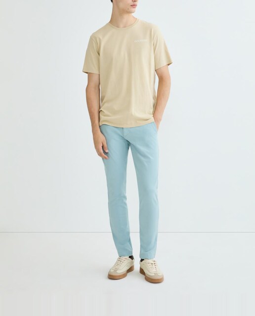 Imagen 0 de Pantalón de hombre estilo chino casual, California Khaki, Skinny Fit.
