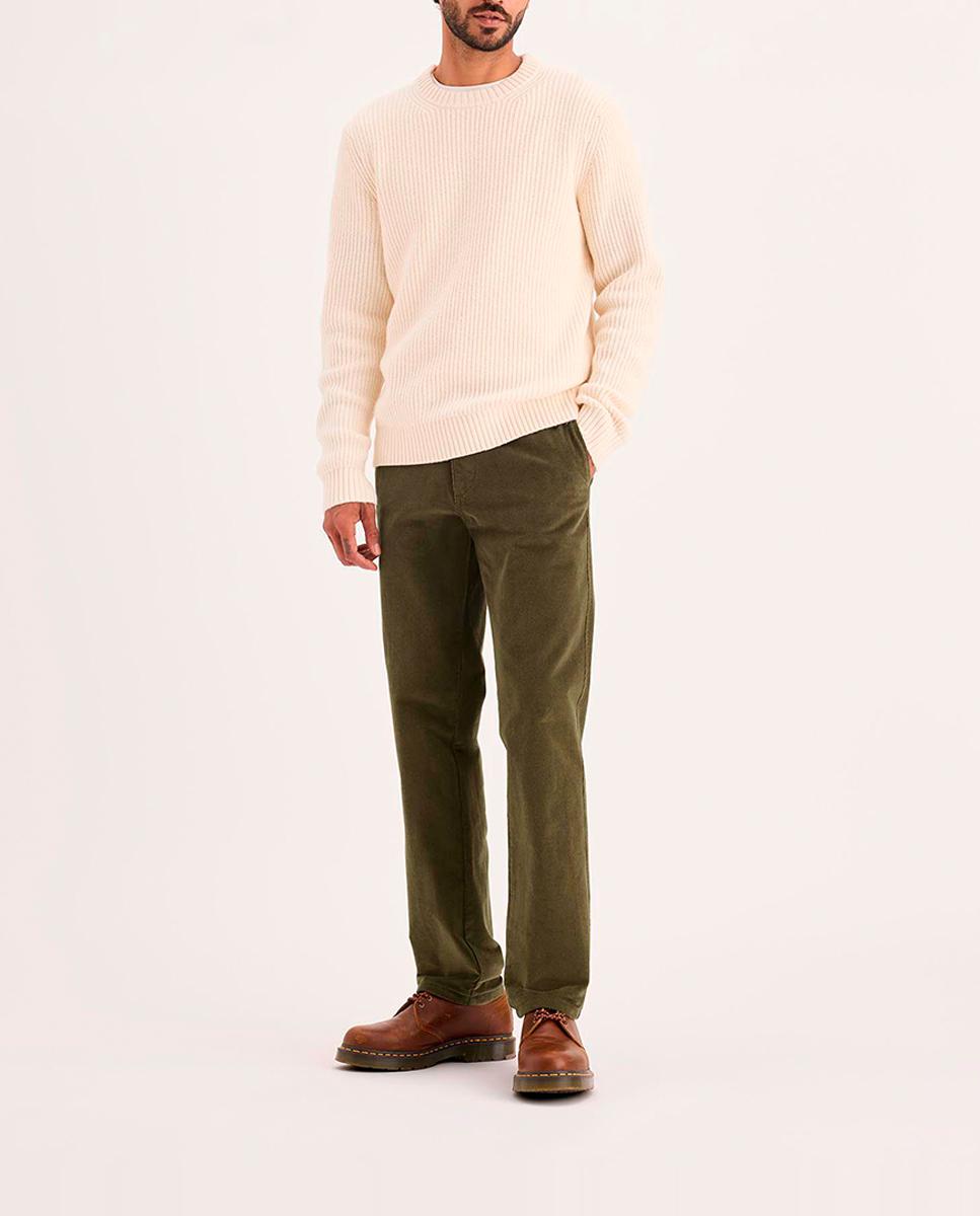 Imagen 0 de Pantalón chino de hombre tejido de pana, elástico