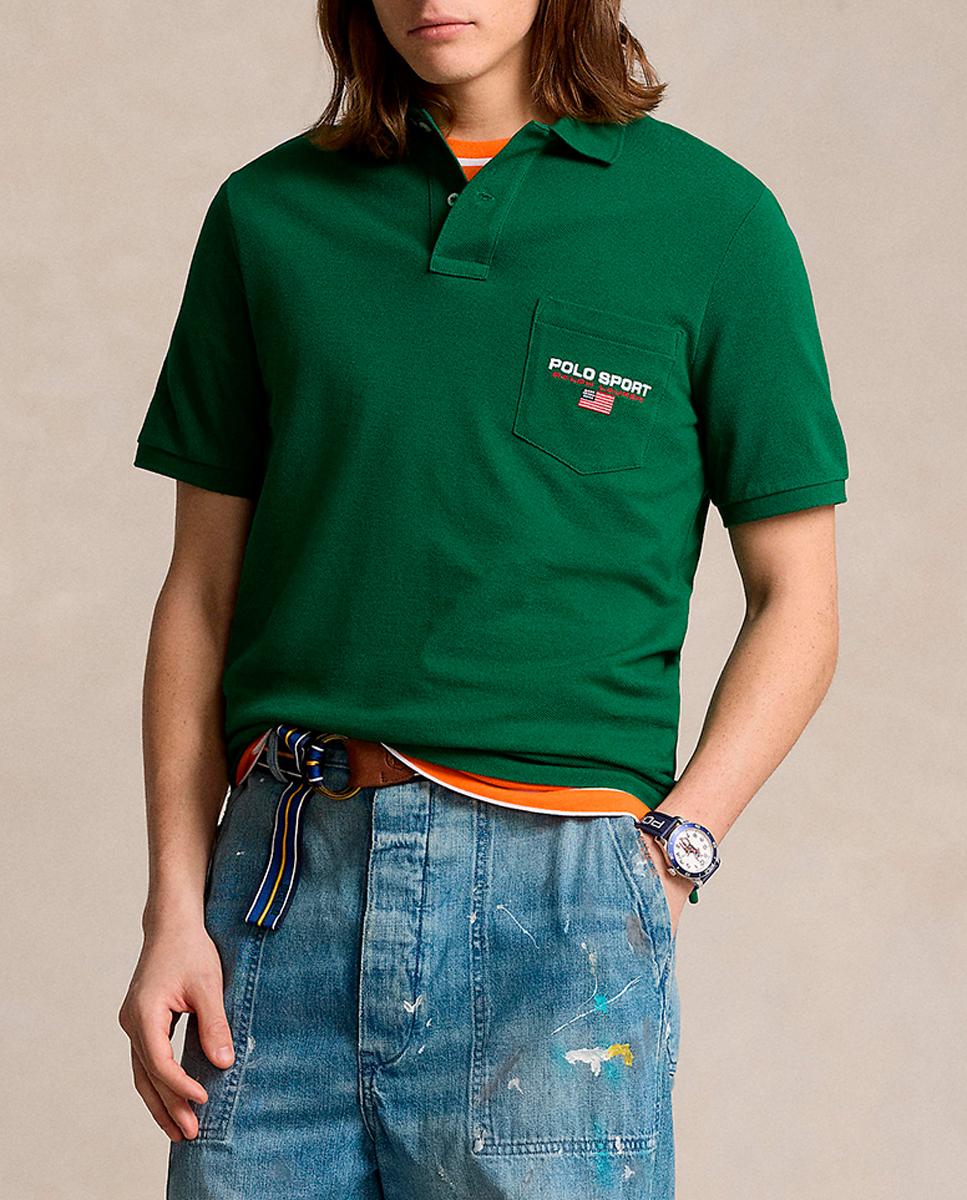 Imagen 0 de Polo de hombre oversized con escudo bordado
