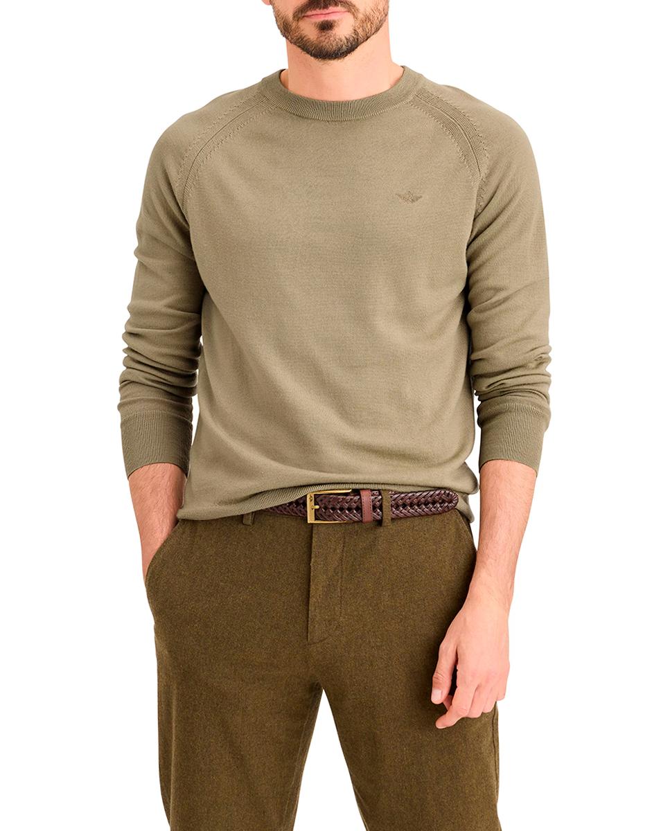 Imagen 0 de Jersey de hombre de cuello redondo lana merino extrafina