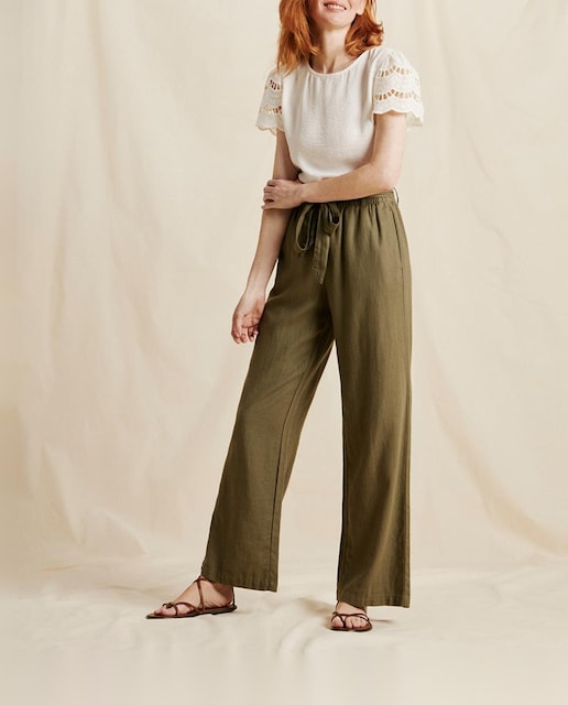 Imagen 0 de Pantalón de mujer ancho de tiro alto