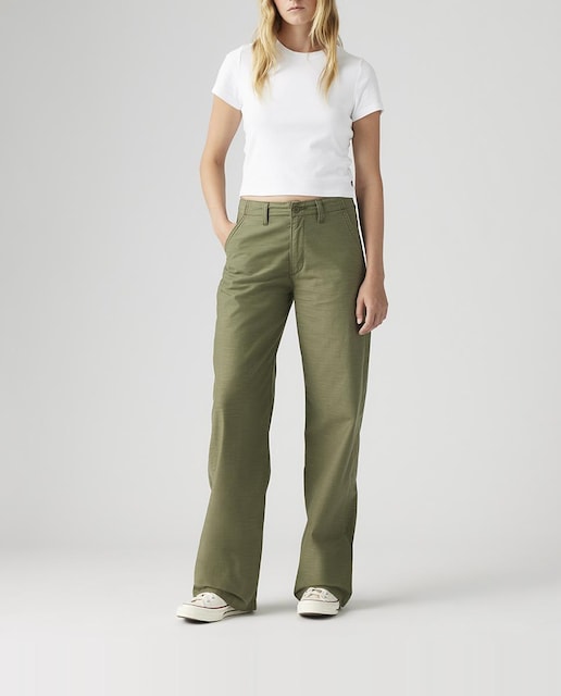 Imagen 0 de Pantalón recto 90s Straight™ de mujer tiro medio