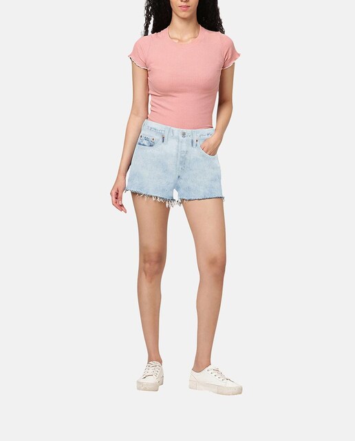 Imagen 0 de Short vaquero de mujer 501® Original tiro alto