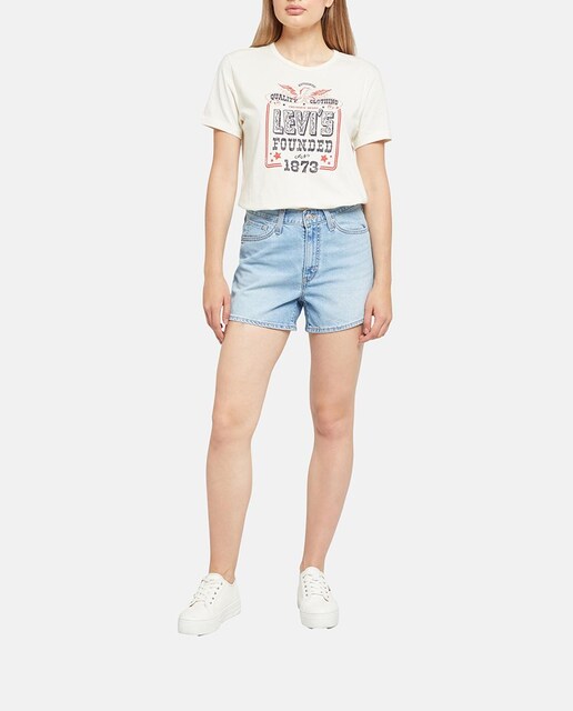 Imagen 0 de Short vaquero de mujer 80s Mom™ tiro alto