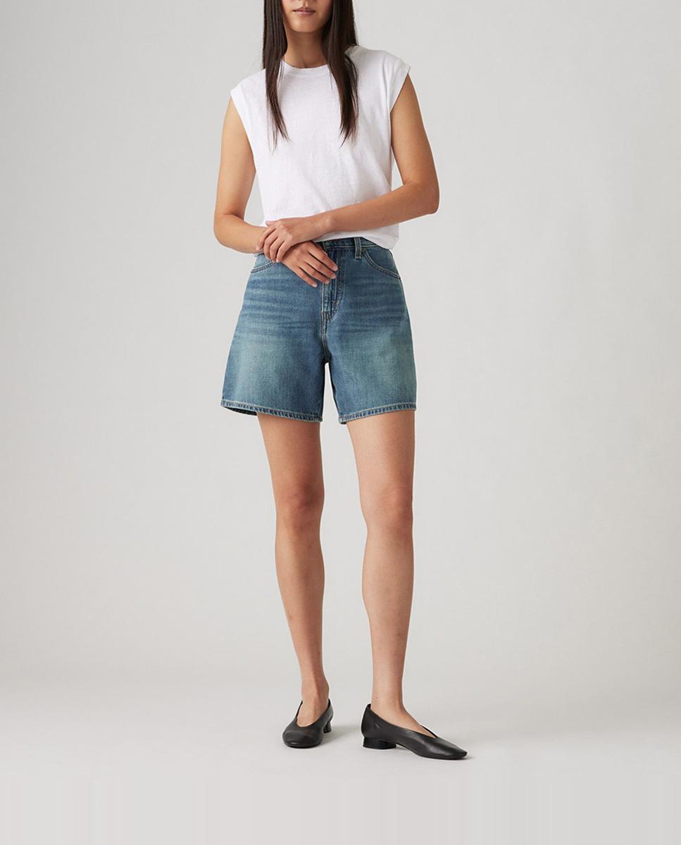 Imagen 0 de Short vaquero de mujer High Baggy?