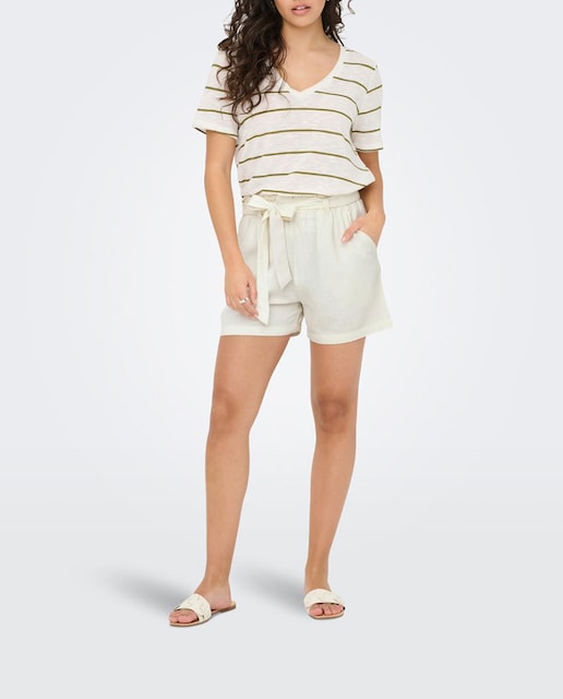 Imagen 0 de Pantalones cortos de mujer de lino