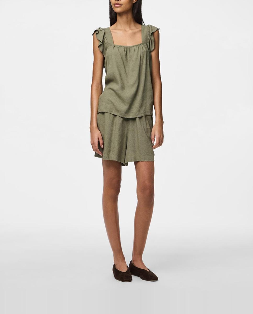 Imagen 0 de Shorts de lino de mujer