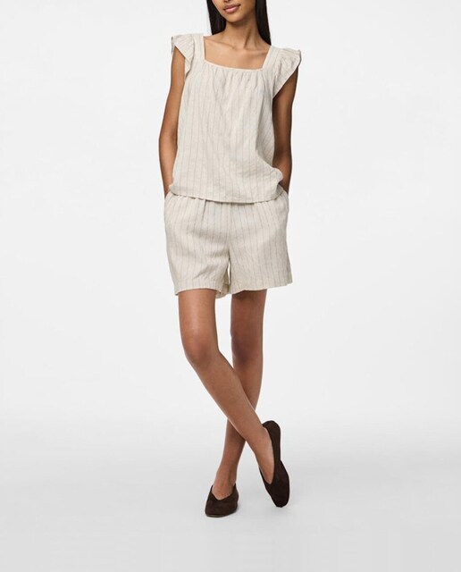 Imagen 0 de Shorts de lino de mujer