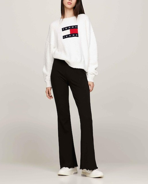 Imagen 0 de Pantalón de mujer de fit flare y tiro alto