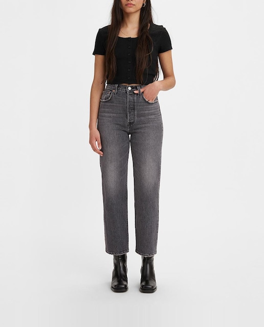 Imagen 0 de Vaquero de mujer Ribcage Straight Ankle High