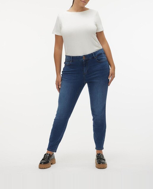 Imagen 0 de Pantalón vaquero skinny de mujer de   talle alto