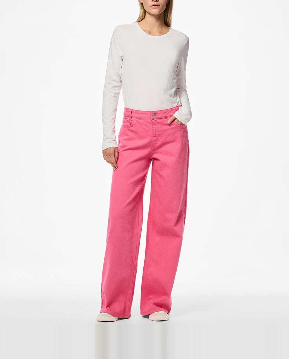 Imagen 0 de Pantalón vaquero rosa de mujer
