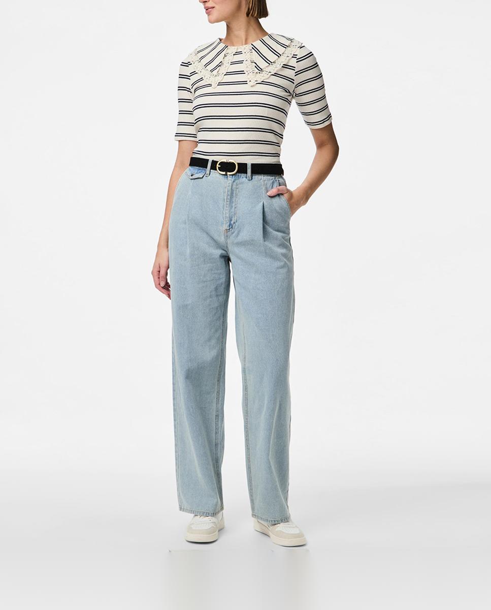 Imagen 0 de Pantalón vaquero ancho de mujer