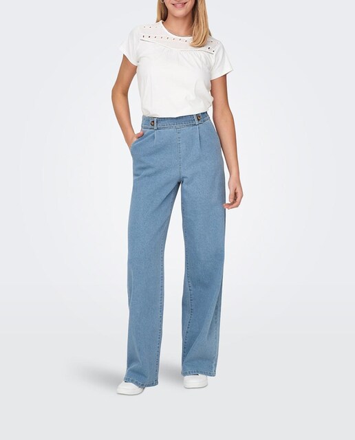 Imagen 0 de Pantalón vaquero de mujer largo