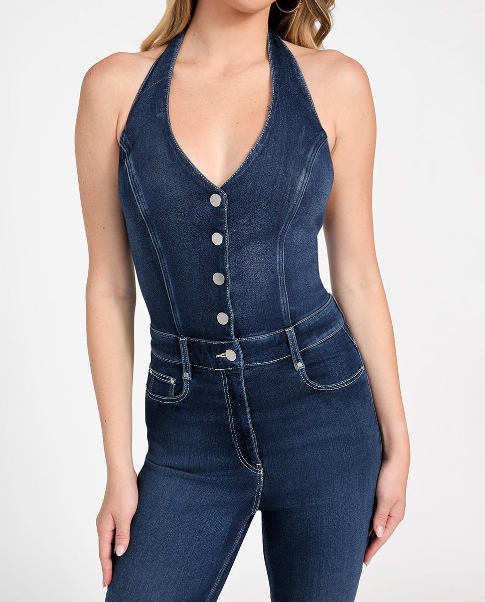 Imagen 0 de Mono denim de mujer