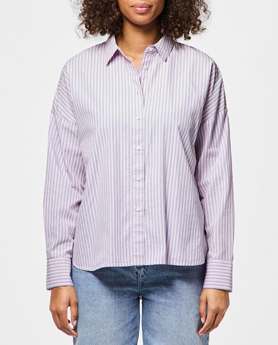Imagen 0 de Camisa de rayas loose fit de  mujer