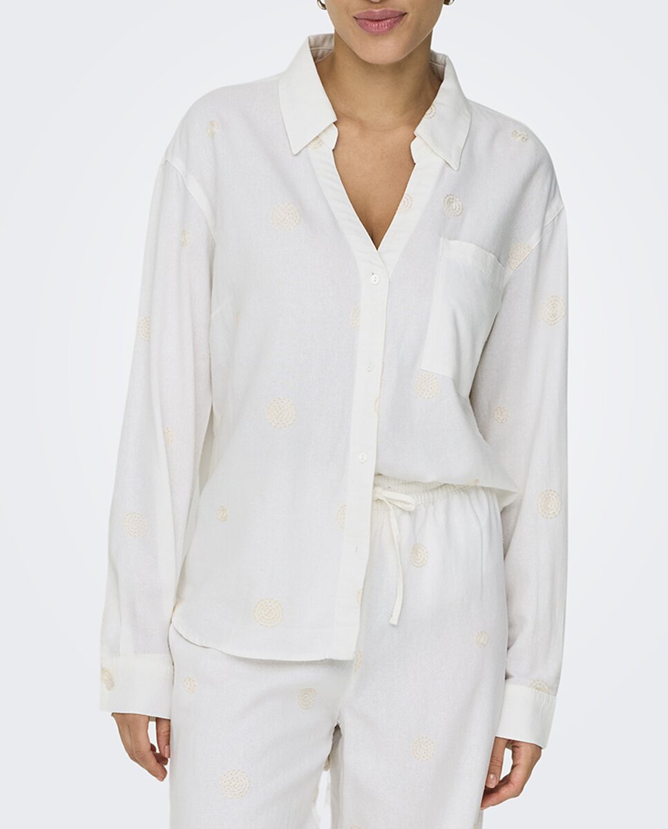 Imagen 0 de Camisa de mujer larga con botones
