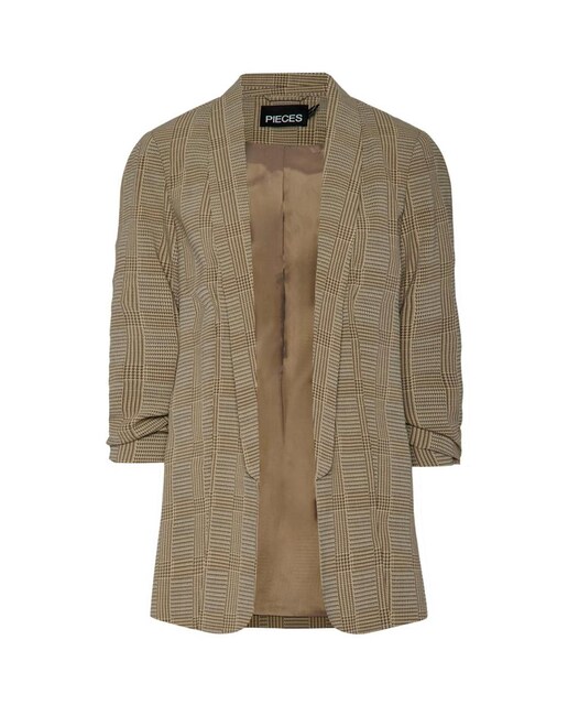 Imagen 0 de Blazer de mujer estampada con mangas 3/4 y cuellos de solapa