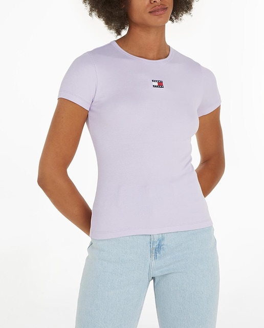 Imagen 0 de Camiseta de mujer de manga corta y fit slim